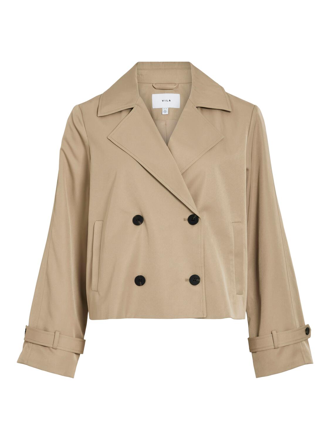 Viaddison kort trenchcoat - Savannah Tan